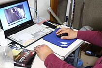 入力作業中
